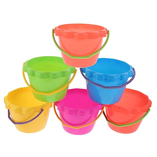 HEMOTON 6 Stücke Sand Eimer Kunststoff Strand Sand Eimer Tragbare Strand Eimer Sand Eimer HEMOTON 6 Stücke Sand Eimer Kunststoff Strand Sand Eimer Tragbare Strand Eimer Sand Eimer von HEMOTON