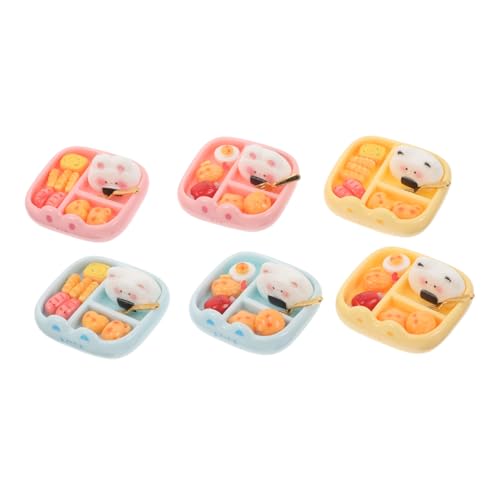 HEMOTON 6-teilige Miniatur-lebensmittelbox Für Puppenhäuser: Niedliches Harz-Lebensmittel-Snack-Modell Im Koffer – Simulation Von Mini-Mittagessen-Dekorationen Für Die Puppenhausszene HEMOTON 6-teilige Miniatur-lebensmittelbox Für Puppenhäuser: Niedliches Harz-Lebensmittel-Snack-Modell Im Koffer – Simulation Von Mini-Mittagessen-Dekorationen Für Die Puppenhausszene von HEMOTON