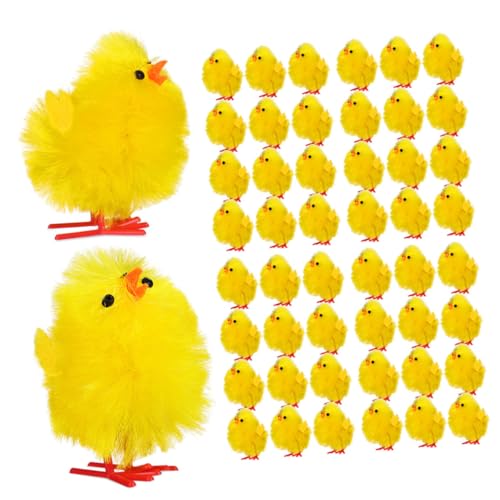 HEMOTON 60 Stück Hähnchendekorative Requisiten Hühner Figur Hase easter egg decoration easter presents flauschige Osterküken Osterkükenmodell Chemiefaser und Kunststoff Yellow HEMOTON 60 Stück Hähnchendekorative Requisiten Hühner Figur Hase easter egg decoration easter presents flauschige Osterküken Osterkükenmodell Chemiefaser und Kunststoff Yellow von HEMOTON