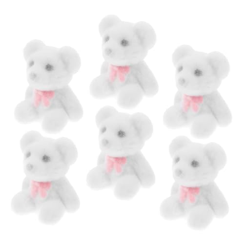 HEMOTON Vielseitige Kuchendekoration 6 Stück Mini-bärenspielzeug Dekorative Mini-Tiere Figuren Für Geburtstage Hochzeiten von HEMOTON