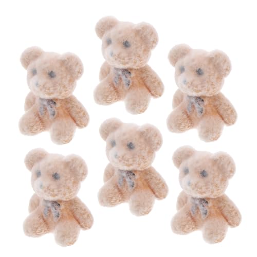 HEMOTON 6St Mini-Bärpuppe taufgeschenke Party Dekoration Charmante Dekoration Event Dekoration Plüsch Tiere Deko Mini-Flockbären für Partyfeiern Partyzubehör PVC Light Brown HEMOTON 6St Mini-Bärpuppe taufgeschenke Party Dekoration Charmante Dekoration Event Dekoration Plüsch Tiere Deko Mini-Flockbären für Partyfeiern Partyzubehör PVC Light Brown von HEMOTON