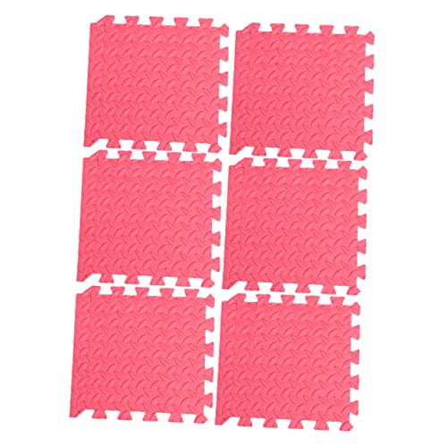HEMOTON 6Stücke Eva Puzzlematte mit Blattmuster Teiliges rutschfest Kinderfreundlich Strapazierfähig für Spielzimmer und Wohnbereiche Rot HEMOTON 6Stücke Eva Puzzlematte mit Blattmuster Teiliges rutschfest Kinderfreundlich Strapazierfähig für Spielzimmer und Wohnbereiche Rot von HEMOTON