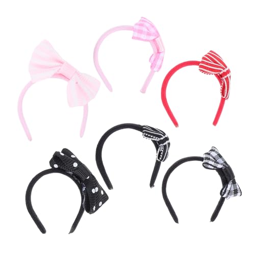 HEMOTON 6Stücke Mini Puppen Stirnband mit Schleife Haarreif für Puppenhaus Zubehör Kreatives DIY für Partygeschenk und Puppenverkleidungen HEMOTON 6Stücke Mini Puppen Stirnband mit Schleife Haarreif für Puppenhaus Zubehör Kreatives DIY für Partygeschenk und Puppenverkleidungen von HEMOTON