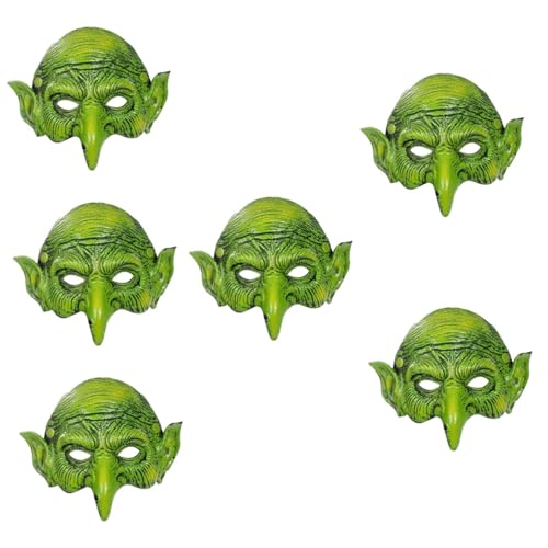 HEMOTON 6st Hexenmaske Halloween-cosplay-masken Halloween-maskerade Gesichtsschnorchelmasken Für Erwachsene Gruselige Böse Masken Cosplay-horrormasken Pu-schaum Kleidung Kind Erwachsener von HEMOTON