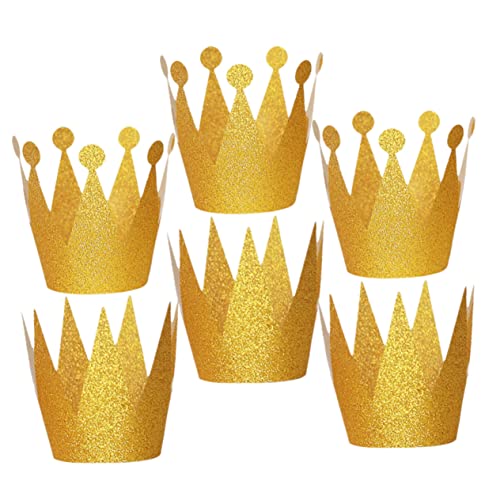 HEMOTON 6st Kronenhut Kostüm Abschlussball Geburtstag Kegelhüte Geburtstagskronen Für Partyhüte Für Kindergeburtstage Alles Zum Geburtstag Hut Stirnbänder Papier Golden HEMOTON 6st Kronenhut Kostüm Abschlussball Geburtstag Kegelhüte Geburtstagskronen Für Partyhüte Für Kindergeburtstage Alles Zum Geburtstag Hut Stirnbänder Papier Golden von HEMOTON