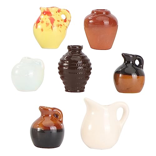 HEMOTON 7 Stück Mini-taschenvase Miniatur Künstlich Puppenhaus-pflanzgefäße Ästhetisch Mini-blumenvase Landschaftsvase Aquarium Gefälscht Mini-puppenhausvase Tank Anlage Gitter Ton HEMOTON 7 Stück Mini-taschenvase Miniatur Künstlich Puppenhaus-pflanzgefäße Ästhetisch Mini-blumenvase Landschaftsvase Aquarium Gefälscht Mini-puppenhausvase Tank Anlage Gitter Ton von HEMOTON