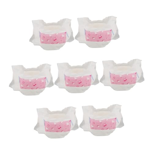HEMOTON Realistische Babypuppenwindeln 7-teiliges Set Mit Gemusterten Windeln Für Amerikanische Puppen Puppenspiel von HEMOTON