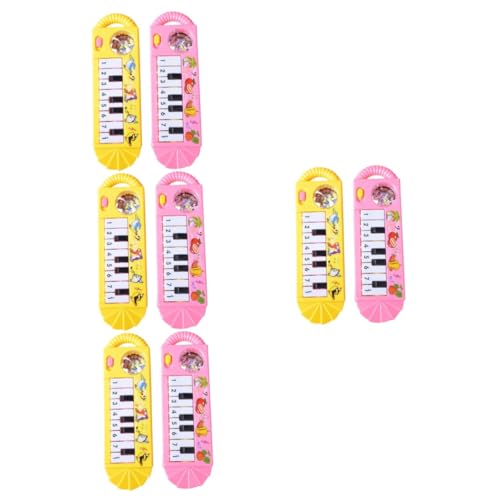 HEMOTON 8 STK Mini-elektropiano Werkzeug Für Den Musikunterricht Musikinstrument Tragbares Klavierspielzeug Tastatur-Spielzeug Geschenk Für Musikliebhaber Musik Klavier Ohne Kind Plastik von HEMOTON