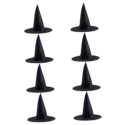 HEMOTON 8 Stück Halloween Hexenhüte Dekorative Kostümhüte für Fotorequisiten und Partys Vielseitige Verwendung für Halloween Cosplay und Besondere Anlässe von HEMOTON