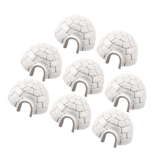 HEMOTON 8 Stück Iglu - Modell Iglu - Figur Miniaturen Für Den Feengarten Figuren Für Kleinkinder Feengarten Zubehör Feenhäuser Für Harz Weiß HEMOTON 8 Stück Iglu - Modell Iglu - Figur Miniaturen Für Den Feengarten Figuren Für Kleinkinder Feengarten Zubehör Feenhäuser Für Harz Weiß von HEMOTON