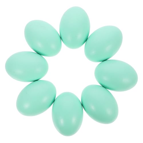 HEMOTON 8 Stück Imitationseier Ornament Dekoration Künstliche Eier Basteleier Kreative Eier Kunstbedarf Spielzeugeier Dekorative Requisiten Ostereier Künstliche Hühnereier von HEMOTON