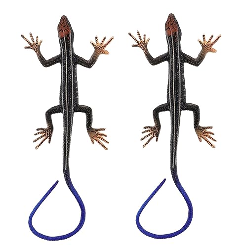 HEMOTON 8 Stück Künstliche Eidechsenfigur aus Robustem Kunststoff Realistisch Gestaltetes Reptilienspielzeug für Dekoration Lernspielzeug und Geeignet für Zuhause Büro von HEMOTON