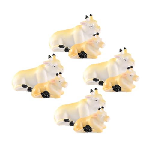 HEMOTON 8 Stück Mikro - Landschaftsverzierung Mini - Kuh - Figur Niedliche Tierfigur Tierornament Kuh für Nutztiere Miniaturen von Nutztieren Kuhfiguren aus Kunstharz kleine Kuh Yellow HEMOTON 8 Stück Mikro - Landschaftsverzierung Mini - Kuh - Figur Niedliche Tierfigur Tierornament Kuh für Nutztiere Miniaturen von Nutztieren Kuhfiguren aus Kunstharz kleine Kuh Yellow von HEMOTON