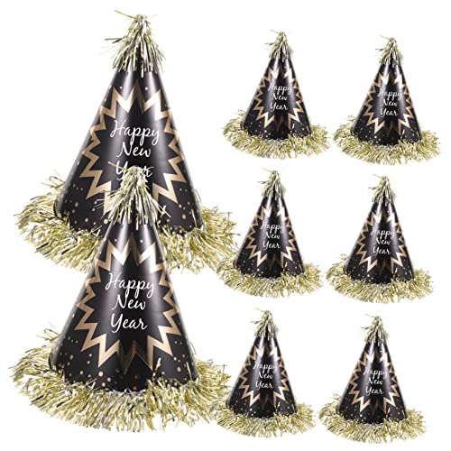 HEMOTON 8 Stück Neujahrs Partyhüte Farbige Papierschalen Hüte für Silvesterfeiern mit Neujahrsdesign und Segen für Foto Requisiten und Kinderpartys HEMOTON 8 Stück Neujahrs Partyhüte Farbige Papierschalen Hüte für Silvesterfeiern mit Neujahrsdesign und Segen für Foto Requisiten und Kinderpartys von HEMOTON