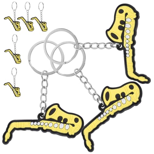 HEMOTON 8 Stück Saxophon-Schlüsselanhänger saxophon saxophon schlüsselanhänger Ring hängende Instrumentenverzierungen themenorientierte Schlüsselkette der Musik Schlüsselbund HEMOTON 8 Stück Saxophon-Schlüsselanhänger saxophon saxophon schlüsselanhänger Ring hängende Instrumentenverzierungen themenorientierte Schlüsselkette der Musik Schlüsselbund von HEMOTON