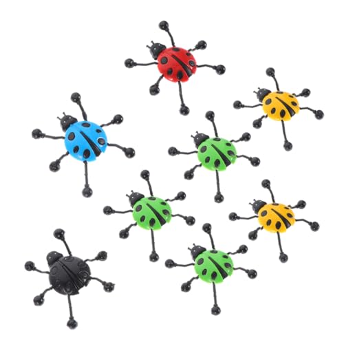 HEMOTON 8 Stück Teiliges Klebrige Marienkäfer Wandkletterspielzeuge aus Strapazierfähigem TPR Tragbares Kinderspielzeug für Jungen und Mädchen Ab Jahren Sicher und Leicht zu Verstauen von HEMOTON