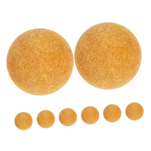 HEMOTON 8 Stück Tischfußball Mini-sportbälle Foosball Mini-fußball Kickertischteile Fußballbälle Mini -fußballkugeln Kickertischbälle Mini -bälle Mini-fußbälle Als Gastgeschenke Abs Yellow von HEMOTON