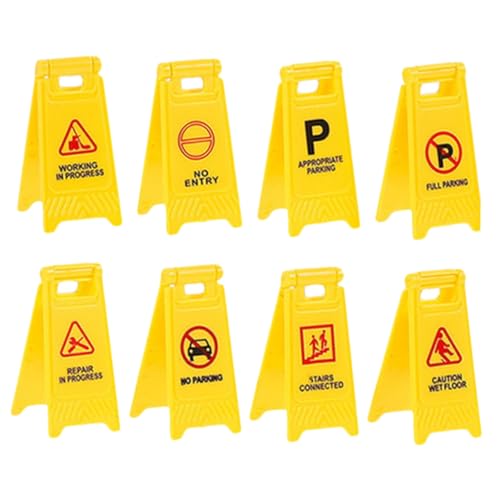 HEMOTON 8 Stück Transportspielzeug für Bauzeichen Katzenaufkleber verkehrserziehung verkehrszeichen Kinderspielzeug Simulation von Verkehrszeichen Plastik Yellow HEMOTON 8 Stück Transportspielzeug für Bauzeichen Katzenaufkleber verkehrserziehung verkehrszeichen Kinderspielzeug Simulation von Verkehrszeichen Plastik Yellow von HEMOTON