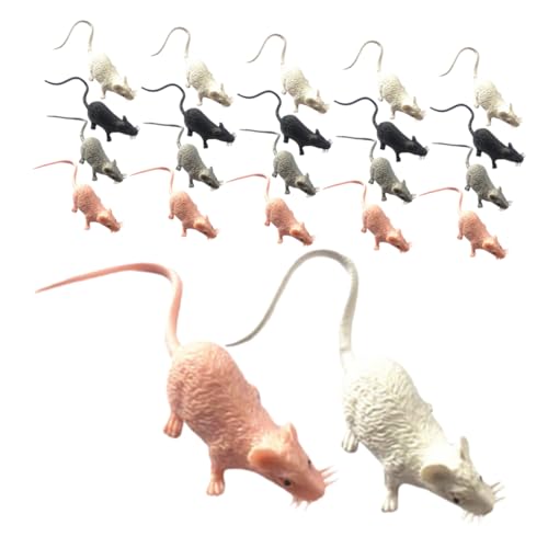 HEMOTON 80stücke Miniatur-mausmodell Kleine Mausfigur Gruselige Figur Einer Falschen Maus Simulierte Maus-heimdekoration Realistische Rattenfiguren Lebensechtes Rattenmodell Modell Für von HEMOTON