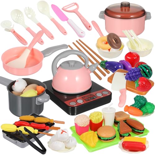 HEMOTON 86-Teiliges Küchenspielzeug-Zubehör Für Kinder Kleinkinder Die Grillen Camping Und Kochen Spielen Spieltöpfe Pfannen Utensilien Kochgeschirr Spiellebensmittel-Set Gemüse HEMOTON 86-Teiliges Küchenspielzeug-Zubehör Für Kinder Kleinkinder Die Grillen Camping Und Kochen Spielen Spieltöpfe Pfannen Utensilien Kochgeschirr Spiellebensmittel-Set Gemüse von HEMOTON