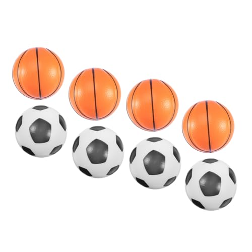 HEMOTON 8St Dekompressionsspielzeugball Dehnbare Bälle Mini-Squeeze-Basketball Massenspielzeug Hüpfbälle für Kinder Bälle zum Stressabbau Stressspielzeug Stressabbauer Kugel quetschen Pu von HEMOTON