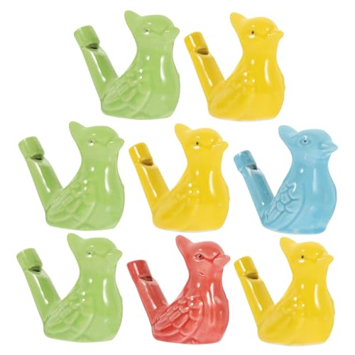 HEMOTON 8St Requisiten für Kinderpartys kinderinstrumente musikinstrumente Tonpfeifen für Tierpfeifen Sport-Stoppuhr-Timer Vogelpfeifen Keramik von HEMOTON