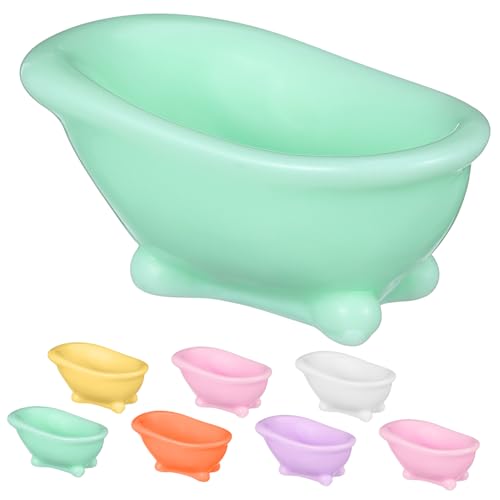 HEMOTON 8stücke Miniaturbadewanne Aus Harz Badezimmerwaschbecken Badezimmerdekor Kleine Badewanne Miniaturwaschbadewanne Für Puppenhaus Puppenhausmöbel Puppenhauszubehör von HEMOTON