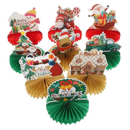 HEMOTON 9 Stück weihnachtsmotiv Weihnachts Party dekoring Weihnachten Geburtstagsdekorationen Bienenwabe Tür Weihnachtstablettendekor weihnachtliche Wabentischdekoration Weißer Karton HEMOTON 9 Stück weihnachtsmotiv Weihnachts Party dekoring Weihnachten Geburtstagsdekorationen Bienenwabe Tür Weihnachtstablettendekor weihnachtliche Wabentischdekoration Weißer Karton von HEMOTON