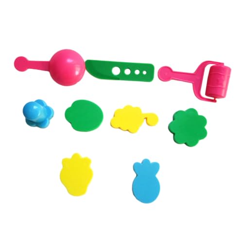 HEMOTON 9St Spielzeug aus Ton Spielzeuge Werkzeuge aus farbigem Ton Neues Material Werkzeugkasten Kind von HEMOTON