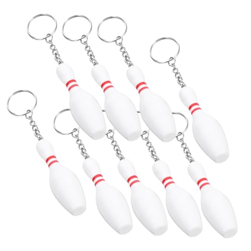 HEMOTON 9Stücke Bowling Schlüsselanhänger Kreative Schlüsselringe für Taschen und Rucksäcke Dekorative Bowling Pins Mitgebsel für Partys HEMOTON 9Stücke Bowling Schlüsselanhänger Kreative Schlüsselringe für Taschen und Rucksäcke Dekorative Bowling Pins Mitgebsel für Partys von HEMOTON