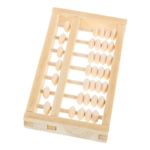 HEMOTON Abakus aus Holz holzspielzeug Abacus Lernspielzeug Holz Handgemachter Abacus Abacus-Fotografie Foto-Requisiten für Geburtstagsfeiern Vintage Abakus Abakus Khaki von HEMOTON