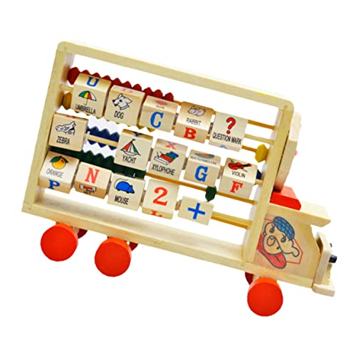 HEMOTON Abakusständer Spielzeug für Kinder Mathe-Entwicklungsspielzeug Kinderspielzeug Kinder entwicklung Taschenrechner Zählwerkzeug für Kinder Abakus-Spielzeug aus Holz Puzzle Solo von HEMOTON