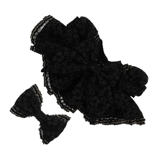 HEMOTON Abendkleid Miniatur Plüsch Dekorationszubehör für Puppenhäuser Kostüm Outfit geburtstagskleid realistische Babypuppenkleidung Zubehör für Babypuppen Stoff Black HEMOTON Abendkleid Miniatur Plüsch Dekorationszubehör für Puppenhäuser Kostüm Outfit geburtstagskleid realistische Babypuppenkleidung Zubehör für Babypuppen Stoff Black von HEMOTON