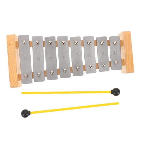 HEMOTON Aluminium Xylophon für Töne Klangplatte Glockenspiel mit Schlägeln Langlebiges Orff Instrument Frühe Musikförderung Vorschule Montessori von HEMOTON