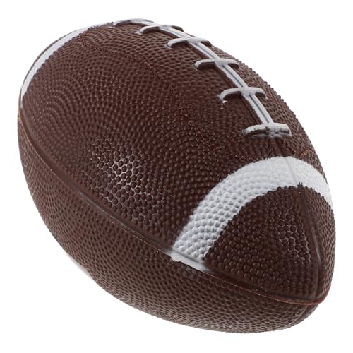 HEMOTON Aufblasbarer Fußball Gefälligkeiten Für Sportpartys Profi-Rugby Für Fußball Jugend Tragbares Rugby Spielplatz Ausrüstung Weicher Fußball Für Rugbyball PVC Dark Brown von HEMOTON