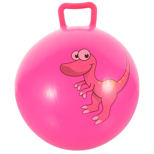 HEMOTON Aufblasbarer Hüpfball Für Kinder Pädagogisches Spielzeug Mit 25 cm Durchmesser Zufälligen Farben, Hopper Ball Ideal Für Kleinkinder Zum Springen Und Spielen Im Freien von HEMOTON