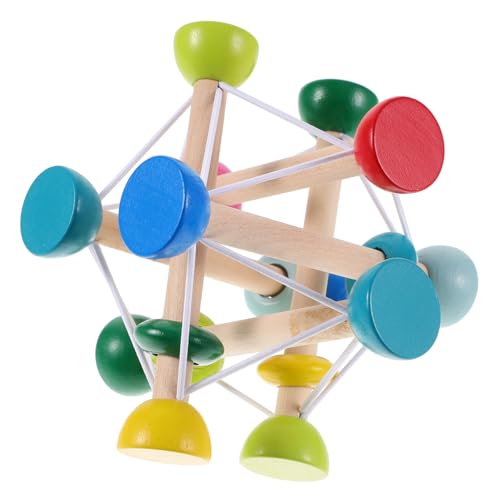 HEMOTON intellektuelles Babyspielzeug Sensory Toys spielzeughandys für Babys Spielset aus Holz Babyspielzeug aus Holz sensorisches Spielzeug Spielzeug Puzzle Hüpfender Ball von HEMOTON