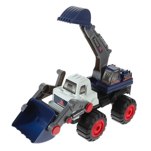 HEMOTON Bagger aus Leichtem Kunststoff Kleines Baustellenfahrzeug Modell Interaktives Grabgerät für Kleinkinder Fördert Kreativität und Feinmotorik für Jungen von HEMOTON