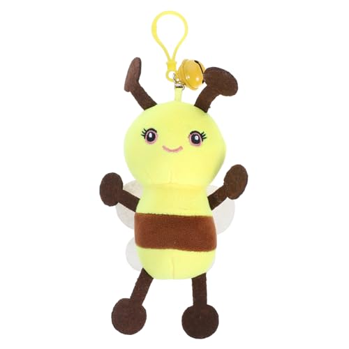 HEMOTON Niedlicher Plüsch-Bienen- – Bienenpuppe Zum Aufhängen Am Rucksack Ausgestopfter Bienen-schlüsselanhänger Plüsch-Bienen-Ornament Für Zuhause von HEMOTON