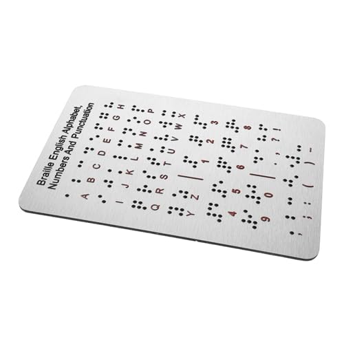 HEMOTON Braille Lehren – Lernmaterial Für Blinde Kinder Mit Zahlen Und Diagramm von HEMOTON