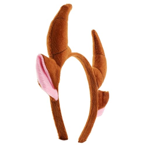 HEMOTON Braunes Ox Horn Stirnband Tierohren Kopfschmuck Erwachsene Cosplay Party Kostüm Zubehör Cartoon Design für Fasching und Halloween HEMOTON Braunes Ox Horn Stirnband Tierohren Kopfschmuck Erwachsene Cosplay Party Kostüm Zubehör Cartoon Design für Fasching und Halloween von HEMOTON