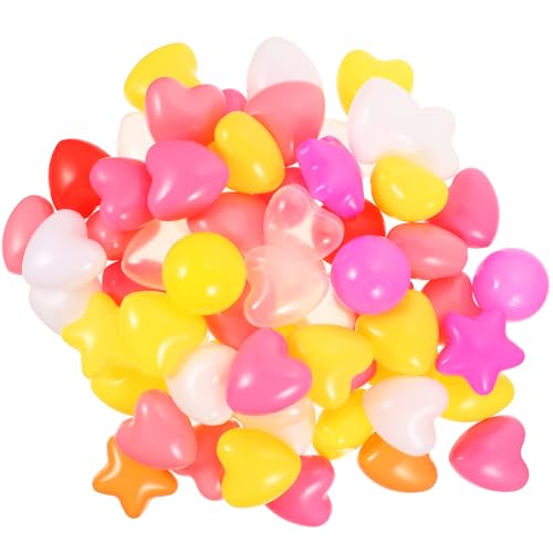 100 Stück Ozeanbällen Pool Pit Bälle für Bällebad Beach Buntes Bällebad aus Kunststoff Pool Bälle Für Kinder Spielhaus Spielzelt Laufstall Poolparty von HEMOTON