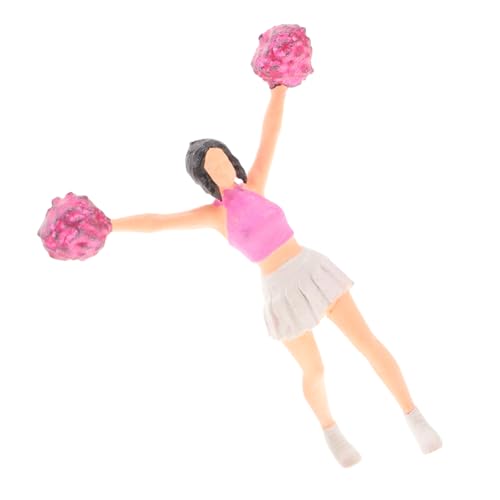 HEMOTON Cheerleading -Modell kleine Puppe Kinderspielzeug Puppenmodell Sandtischpuppe Neugeborenen Fotografie -Trainingsmodell Requisiten für die Neugeborenenfotografie Harz von HEMOTON