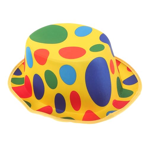 HEMOTON Clown Hut Hoher Bühnenhut aus Langlebigem Vliesstoff Unisex Kostümzubehör für Karneval Fasching Party Aufführung und Theaterveranstaltungen von HEMOTON