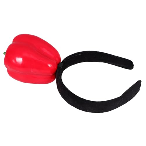 HEMOTON Cosplay Haarreif Rote Paprika für Lustiges Gemüse Design Perfektes Kostümzubehör für Partys Geburtstage und Festivals ein Einzigartiges Accessoire für Kreative Outfits von HEMOTON