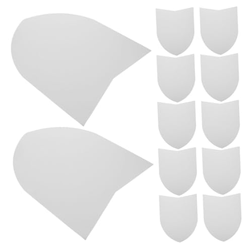 HEMOTON DIY Blank Schildspielzeug Teiliges mit Griff für Jungen Mädchen Leicht zu Halten für Kreative Bastelspiele und Partydekoration Einfaches Design für Entspannte von HEMOTON