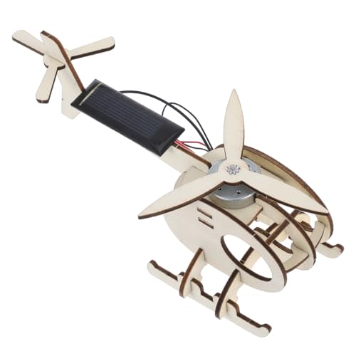 HEMOTON Hubschrauber Selber Bauen Helikopter Spielzeug Kinder Spielset 3D-Puzzle DIY-Handwerk Handgefertigter Helikopter Aus Holz Rätsel Für Kinder Modellbausätze Gizmo Handbuch Schüler von HEMOTON