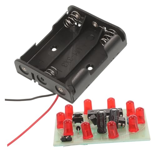 HEMOTON DIY LED Elektrischer Schaltkreis Experiment Bausatz für Schüler Elektronik Lernspielzeug Handmontage Modell mit Batteriebox für Grundschule und Zuhause von HEMOTON