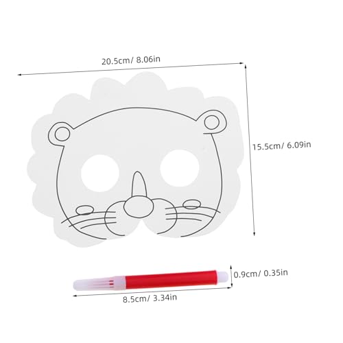 HEMOTON DIY Tiermasken zum Bemalen aus Recycelbarem Papier mit Stiften Leichte und Bequeme Papiermasken für Kindergeburtstage Halloween Schulaktivitäten Kreative Bastelprojekte HEMOTON DIY Tiermasken zum Bemalen aus Recycelbarem Papier mit Stiften Leichte und Bequeme Papiermasken für Kindergeburtstage Halloween Schulaktivitäten Kreative Bastelprojekte von HEMOTON