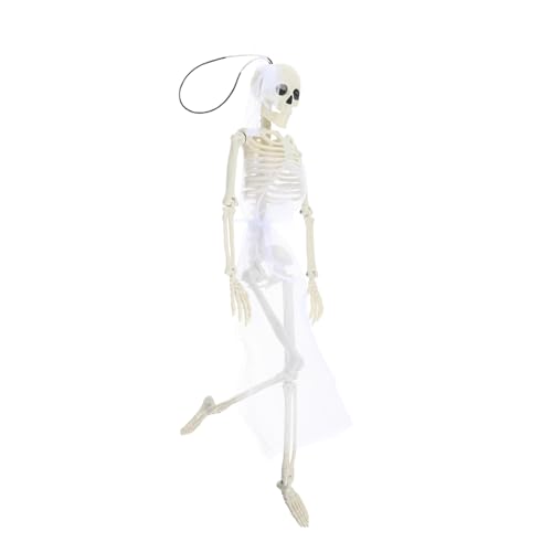 HEMOTON -Dekoration Halloween-Dekorationen Klingen Skelette Skelett-Halloween Für Hochzeitsfeier Brautjungfer Bräutigam Halloween -Ornamente Halloween-Kranz Neon Fallen Stoff Weiß von HEMOTON